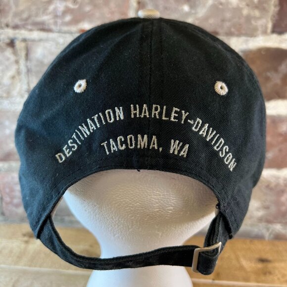 Harley Davidson Mens Milwaukee Destination Snapback Hat Cap Black One Size - Picture 8 of 8